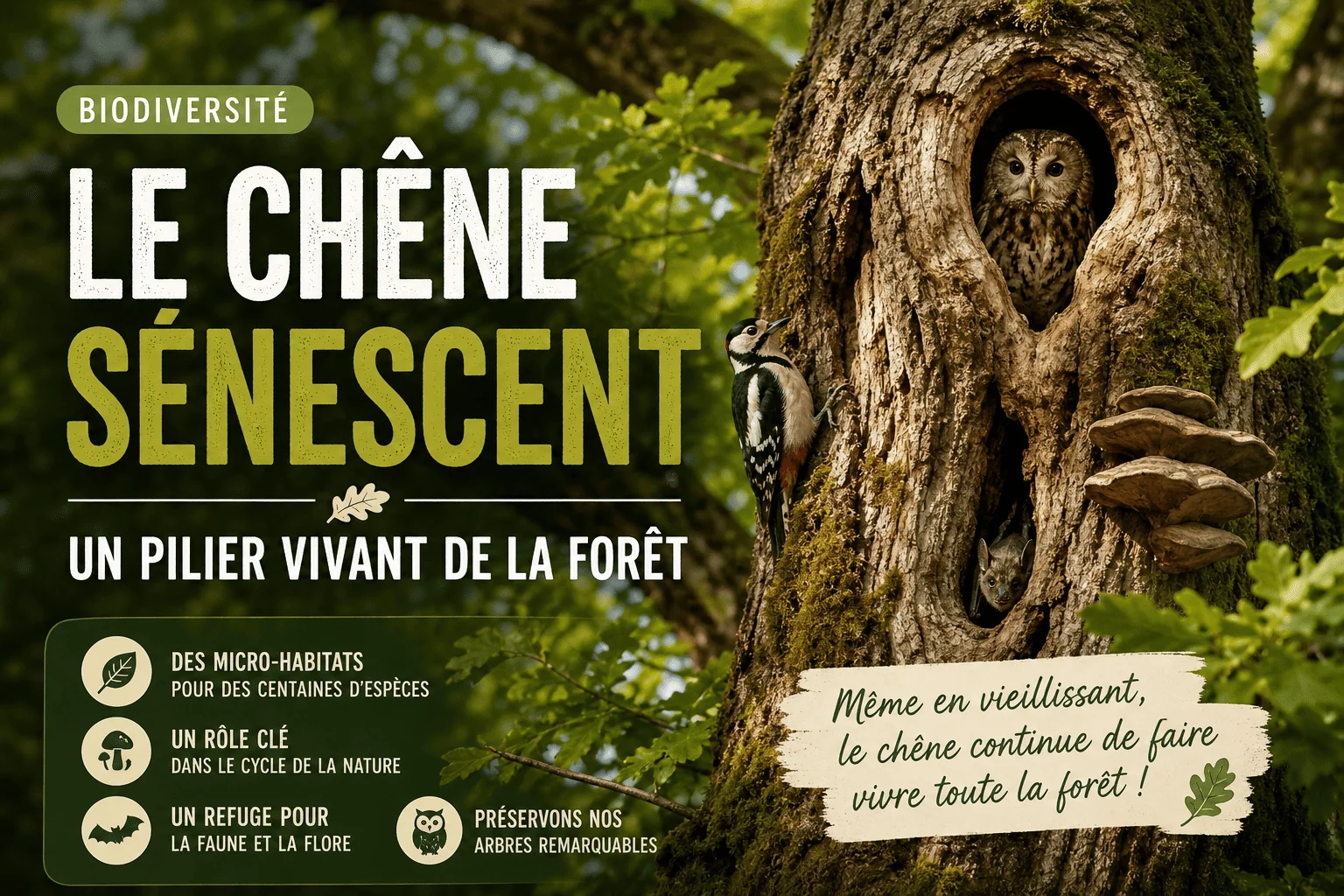 chêne sénescent
