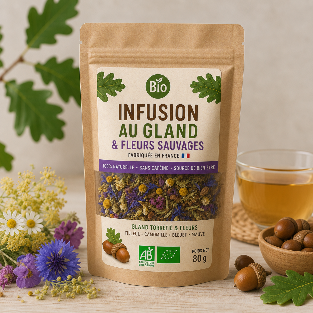 infusion au gland bio